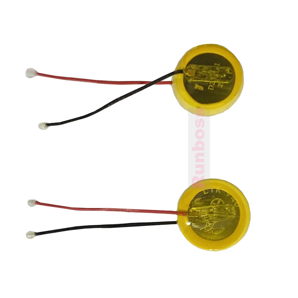 2pcs/lot LIR940 25mAh 3.6V With Wires Lithium Rechargeable Battery For TWS Bluetooth Headset Smart Wearable Earphone Watch