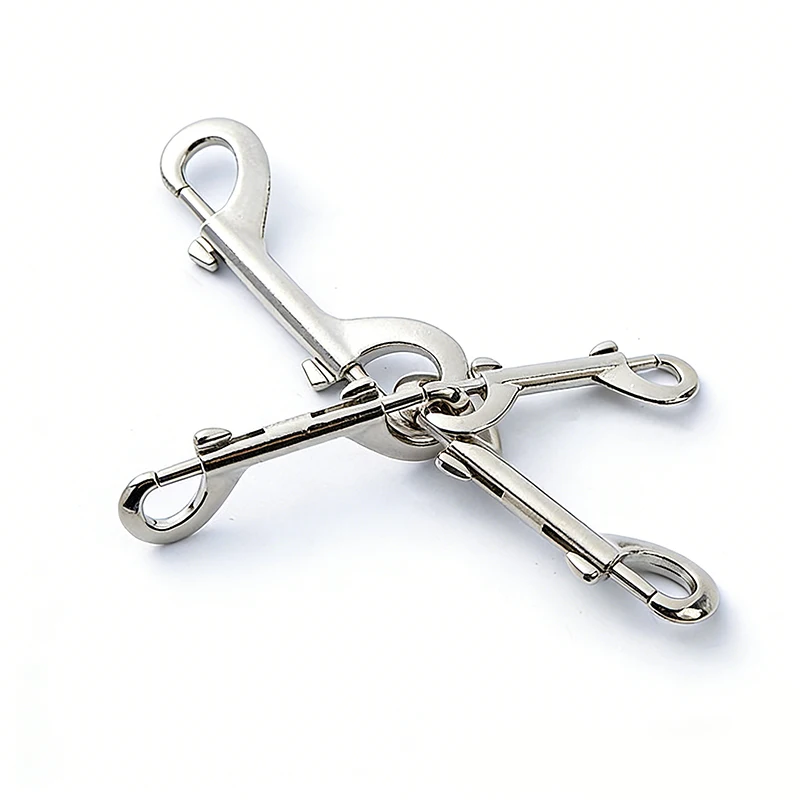 

1/2Pcs Metal Double Ended Clip Buckle 304 Stainless Steel Lobster Clasp Carabiner Dog Collar Snap Hook DIY Sewing Accessories