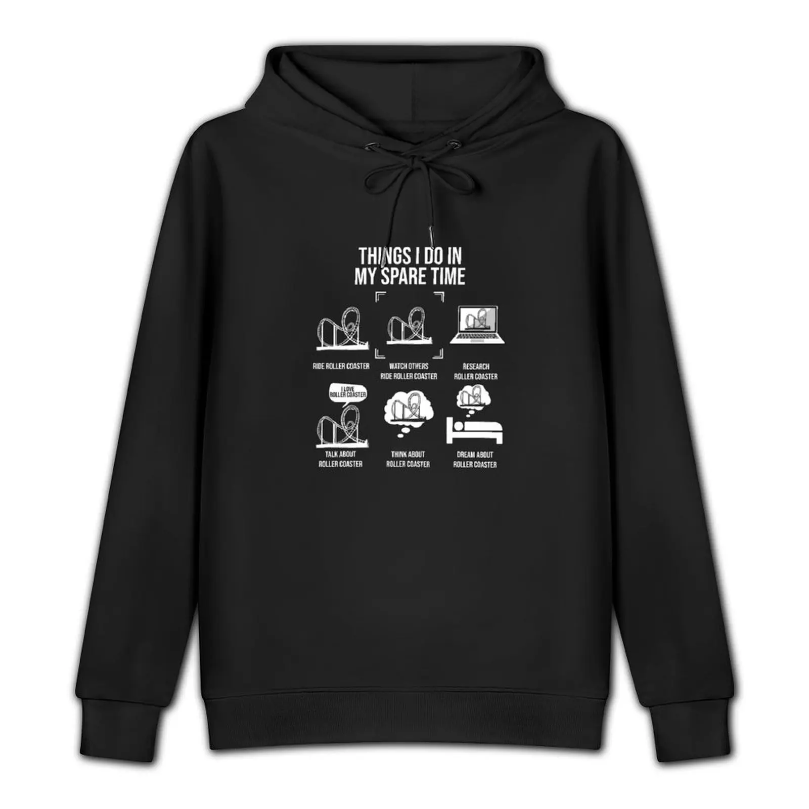 Things I Do In My Spare Time, Roller Coaster Lover Pullover Hoodie men's coat new features of hoodies & sweatshirts