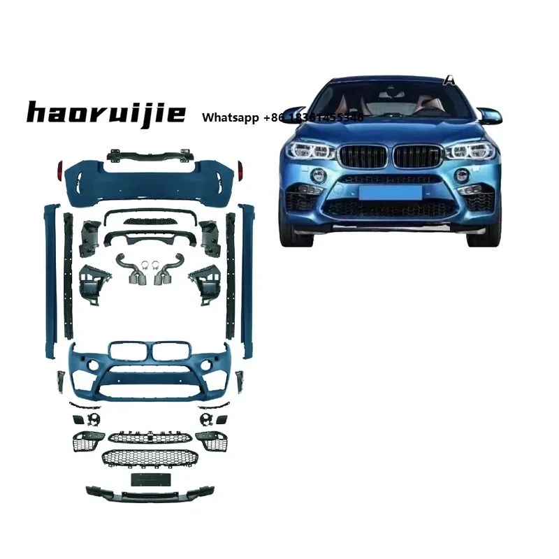 

for X6 F16 15-19 Modified to X6m Car Modification F16 Automotive Parts Tuning Accessory Bumper Clrak AutomobileF16 Body Kit