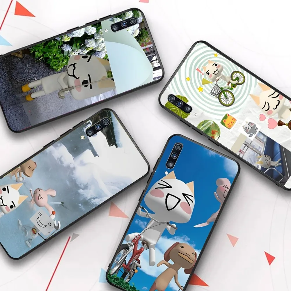 Inoue toro CUTE Cat custodia per telefono per Samsung A 10 11 12 13 20 21 22 30 31 32 40 51 52 53 70 71 72 73 91 13 shell