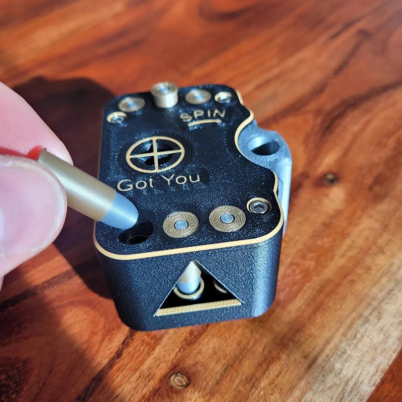 لعبة احتمال الروليت؛ مجموعة جيب الروليت الروسية المطبوعة ثلاثية الأبعاد؛ ألعاب العجلات التفاعلية للمتعة