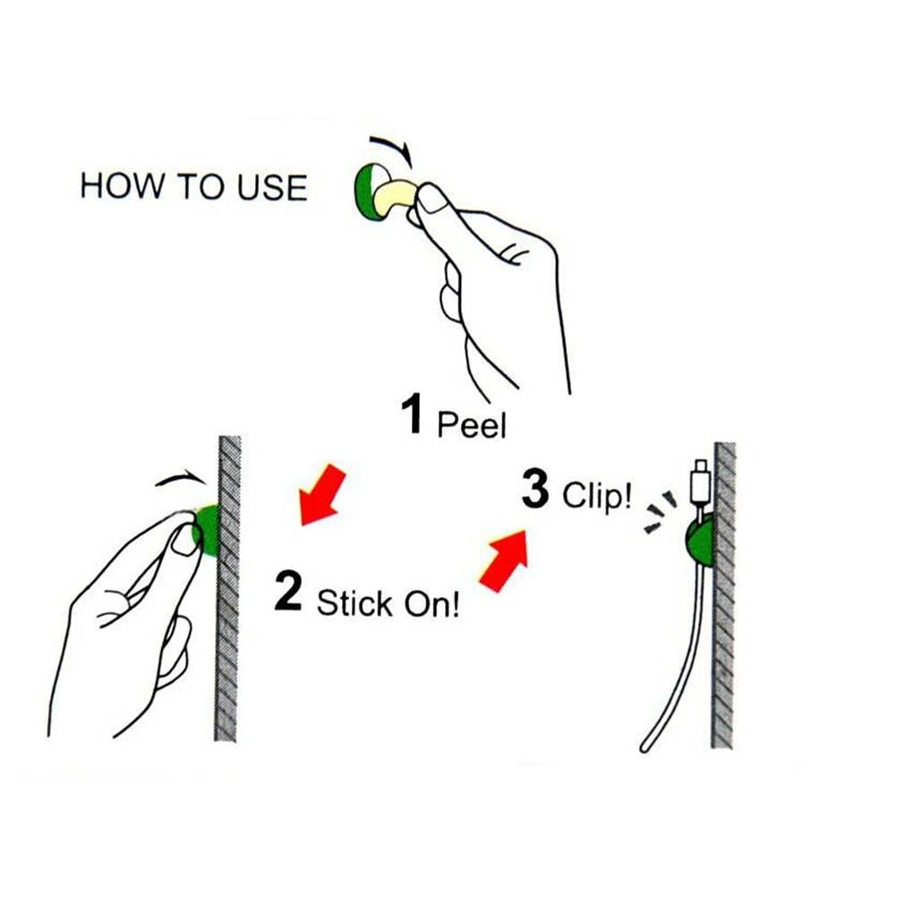 

6pcs Cable Winder Organizer Wrap Wire Winder Headphone Desktop Cable Management Storage Solution Wall Mount Wire Holder Clip