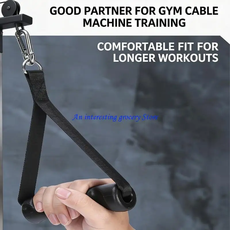 652D 1 Paar Griffe für Langhantelstangengriff, Widerstandsbänder, Griffe, Pulldown-Griffe, Fitnessstudio-Aufsätze, Griffe für – Detail 5