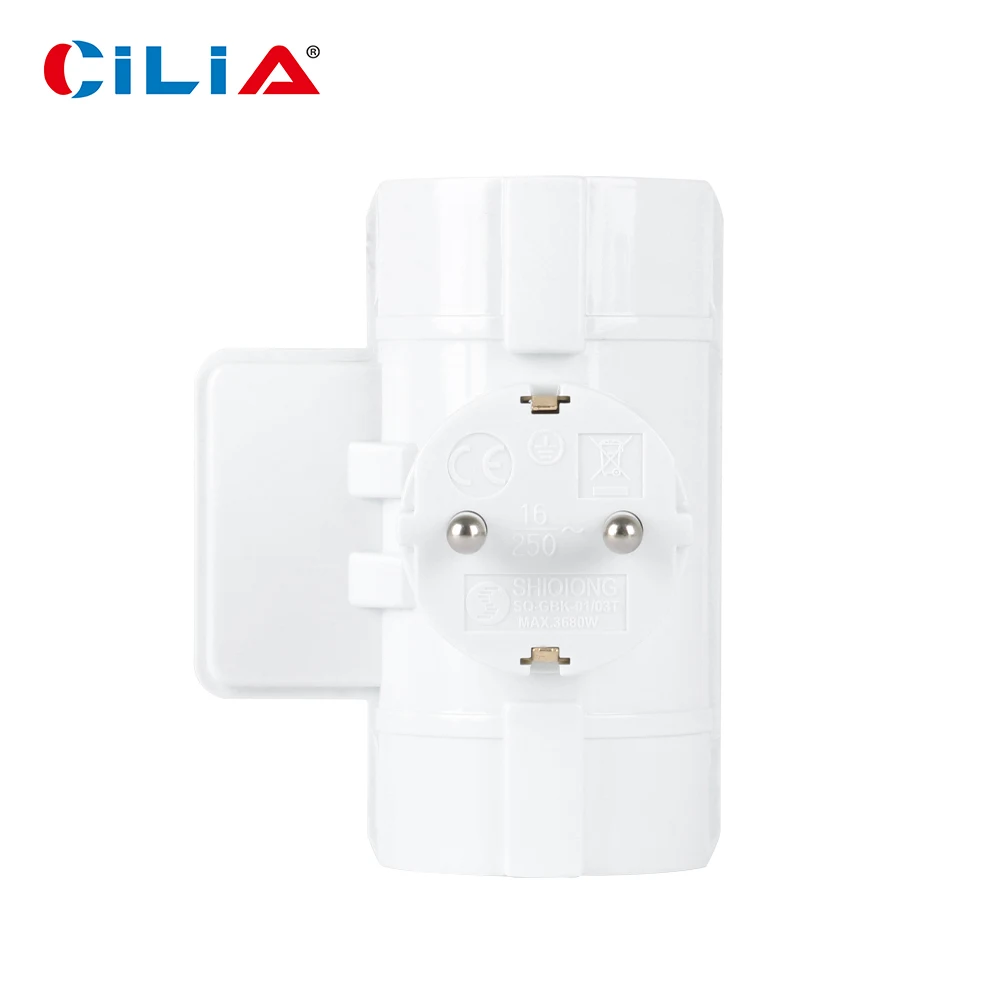 3AC EU Extension Socket Power Converter With Switch ON OFF European Standard Plug For Russia Spain Ukraine,CE,Rosh Certification