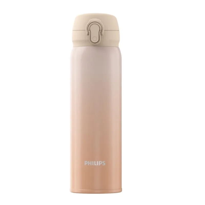 

Wide Mouth Easy Clean Coffee Insulated Tumbler PHILIPS AWP2660 Lockable Flip Lid Vacuum Cold Heat Storage Daily Brew Bottle