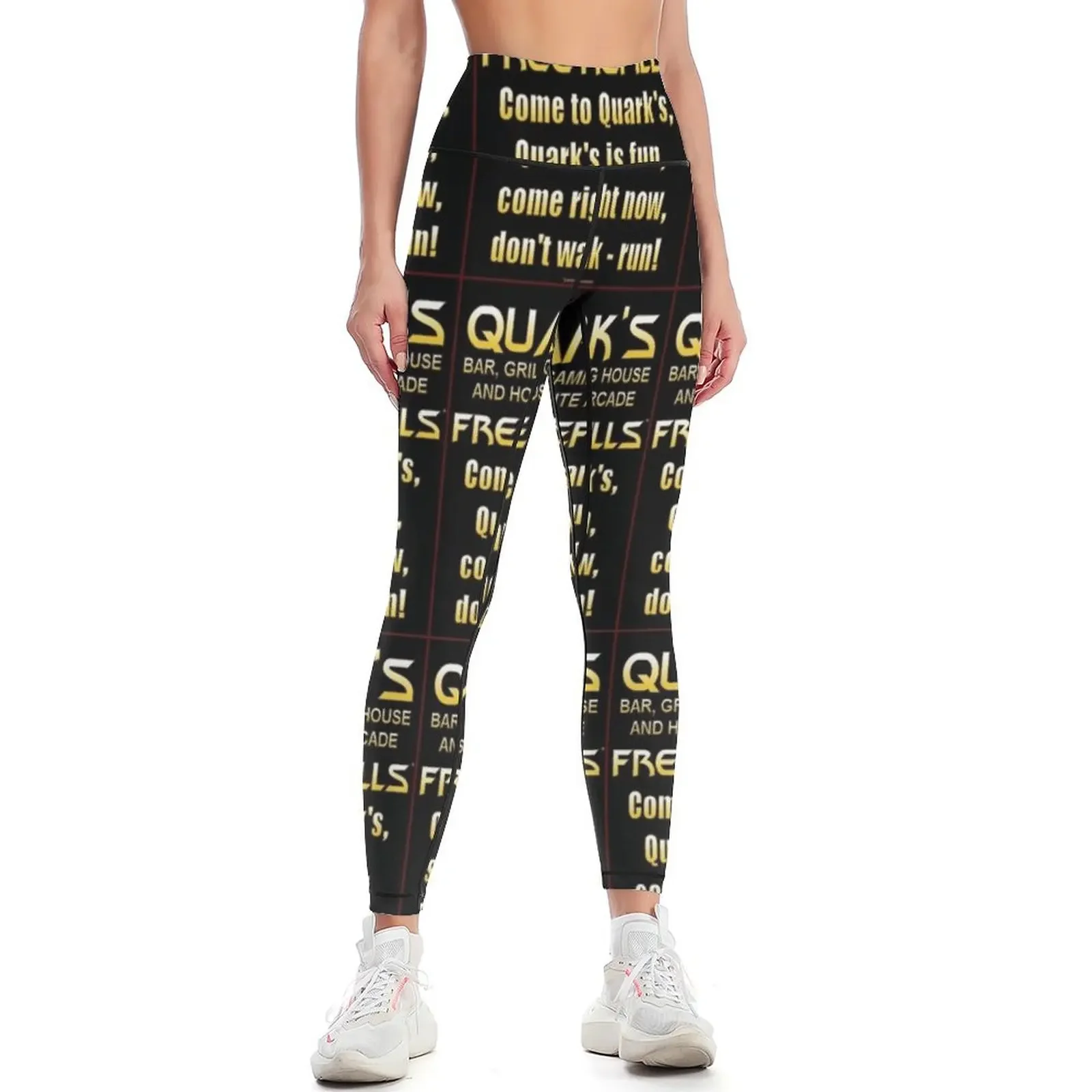Quark's bar, grill, gaming house and holosuite arcade. Leggings jogging pants sports for Womens Leggings