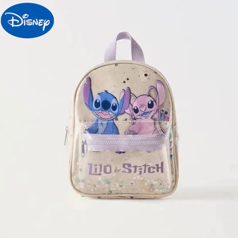 

Disney Stitch Backpack Cute Cartoon Girl&Child Kindergarten Knapsack New Design Fashion Co Branding Shoulders Bag Holiday Gifts