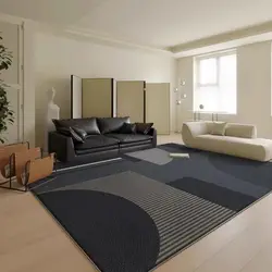 Living room dirt resistant simple bedroom modern carpet anti slip geometry high-end bedroom bedside carpet