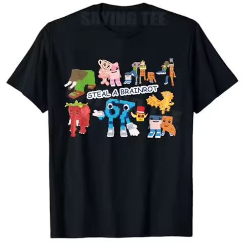 Steal A Brain Rot Shirt Funny Gamer Meme for Boys T-Shirt 67 Six Seven 6-7 - Funny Italian Brainrot Kids Gaming Y2k Saying Tee