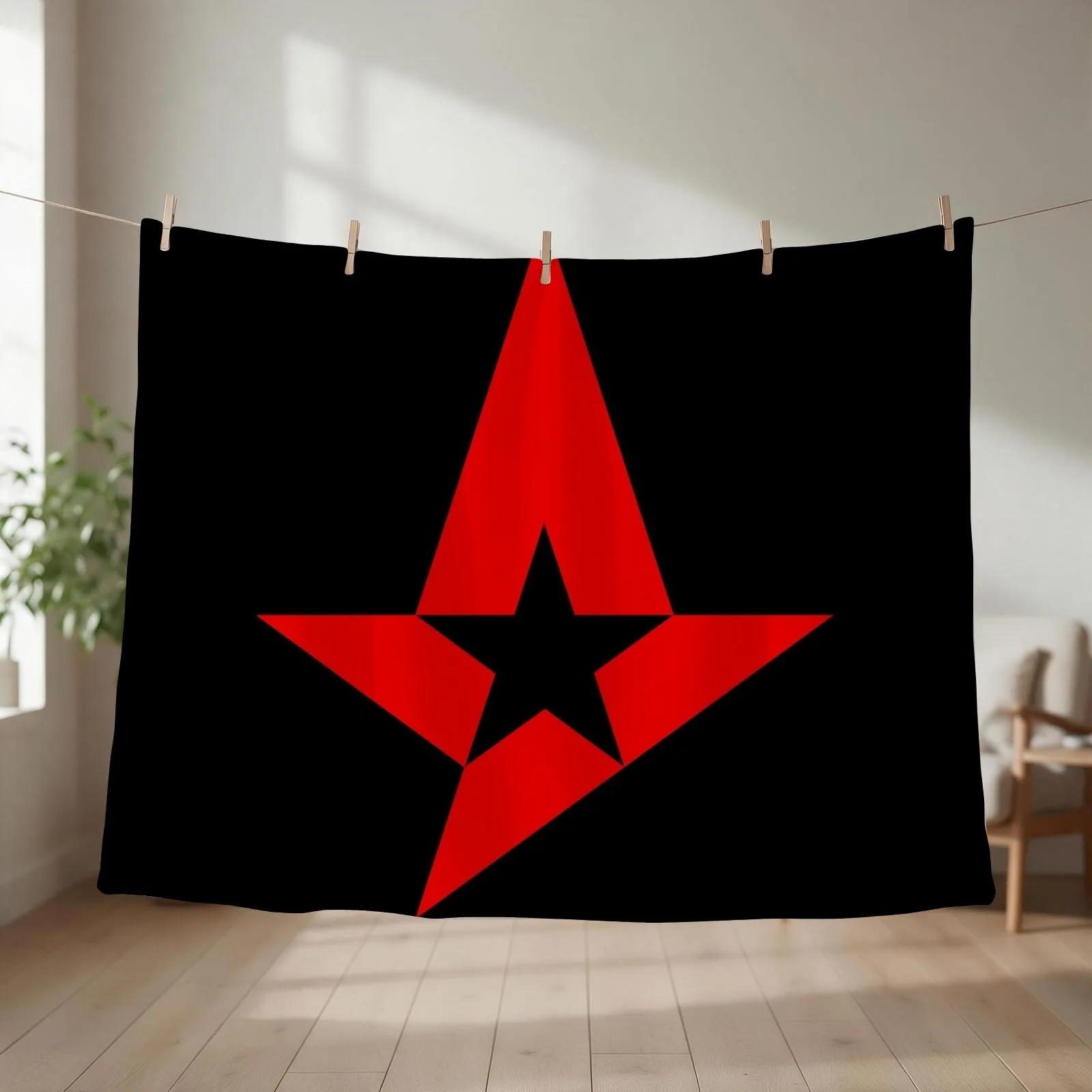 Astralis esports logo Throw Blanket couch cozy soft plush fuzzy picnic outdoor blanket