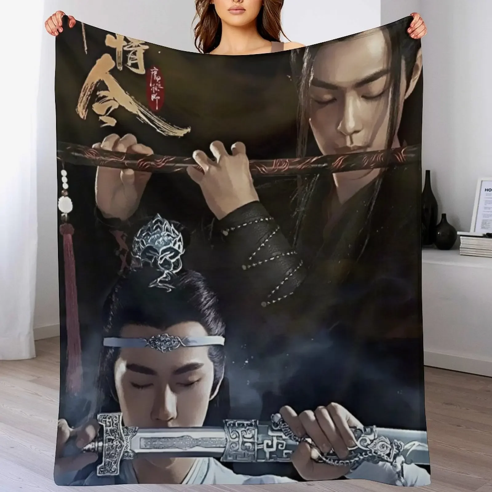 

Grandmaster of Demonic Cultivation Throw Blanket Summer Cool Breathable Blanket for Sleeping