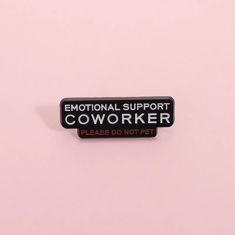 New Retro Personalized English Letter Metal Lacquer Badge Simple Versatile Work-Related Pin Accessories