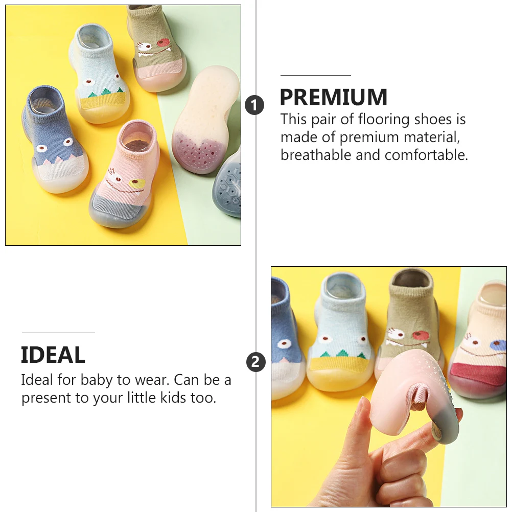 

1Pair Baby Prewalker Flooring Shoes Breathable Cotton Non-Slip Socks Infant Anti-Skid Casual Home Infant Shoes