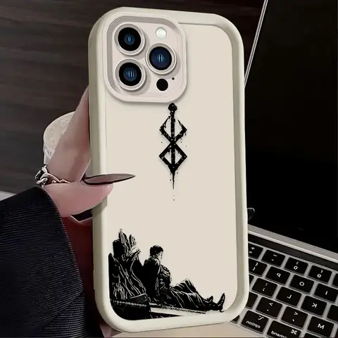Comics Berserk Guts Phone Case For iPhone 17 Air 16 16E 15 14 13 12 11 Pro Max X XS X S Max XR SE 2020 SE4 7 8 Silicone Cover