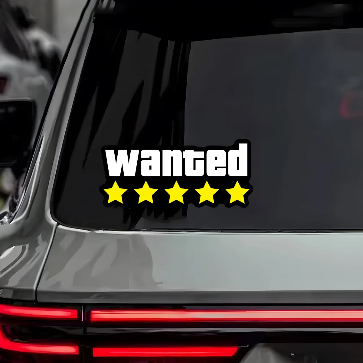 

Wanted Waterproof Vinyl Sticker, Decorative Decal for Motorcycle, Car, Helmet, Fuel Tank & Windscreen