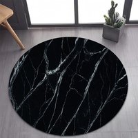 26 Style New Luxurious Marble Colour Nature Black Gold Round Carpet Rug for Bedroom Living Room Decoration,pet Decor Floor Mat
