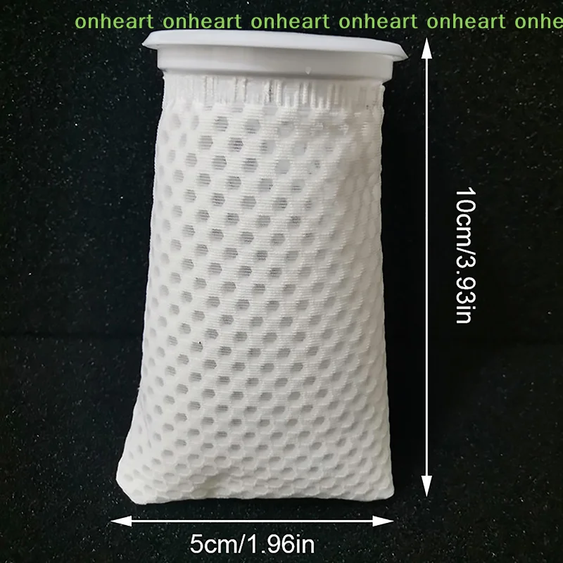 Anti Overflow Aquarium Filter Bag Honeycomb Type Washable Reusable Mesh Foam Carpet Sock Bag For Fish Marine Filtration System view 6