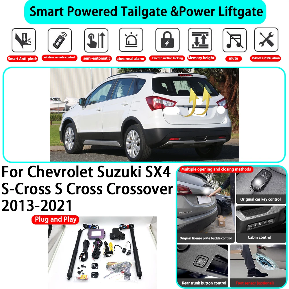 for Chevrolet Suzuki SX4 S-Cross S Cross Crossover 2013-2021 Smart Automatic Powered Tailgate Electric Power Tailgate Lift Kit