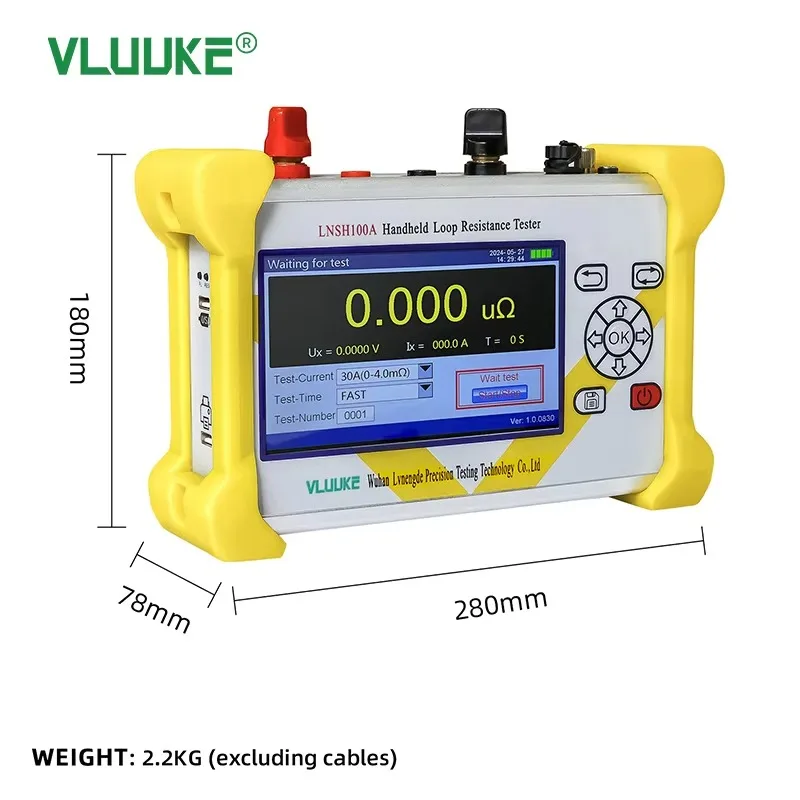Gold seller VLUUKE LNSH100A Electronic Handheld Loop Resistance Tester 220V Power Source