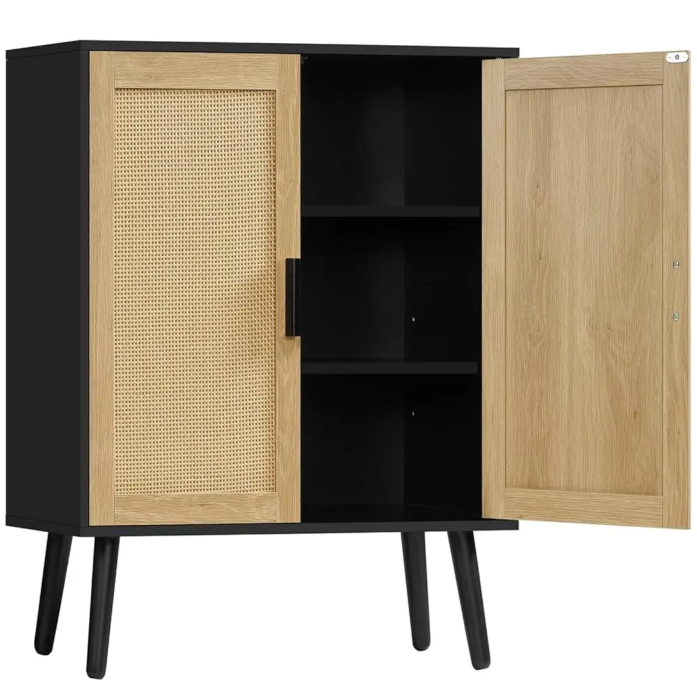 

Шкаф для хранения с двумя полками, Шкаф для хранения из ротанга, Буфет-буфет, Шкафы для прихожей, Для гостиной, Кухни,