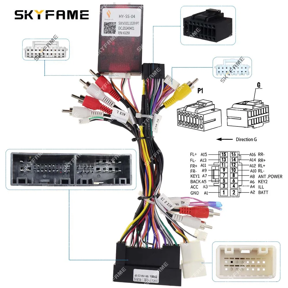 Skyfame 16Pin Car S…