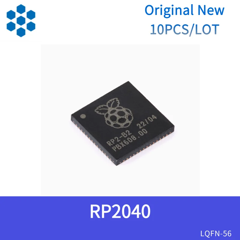 

Оригинальный новый чип микроконтроллера RP2040 LQFN-56 ARM Cortex-M0 133 МГц, 10 шт./лот