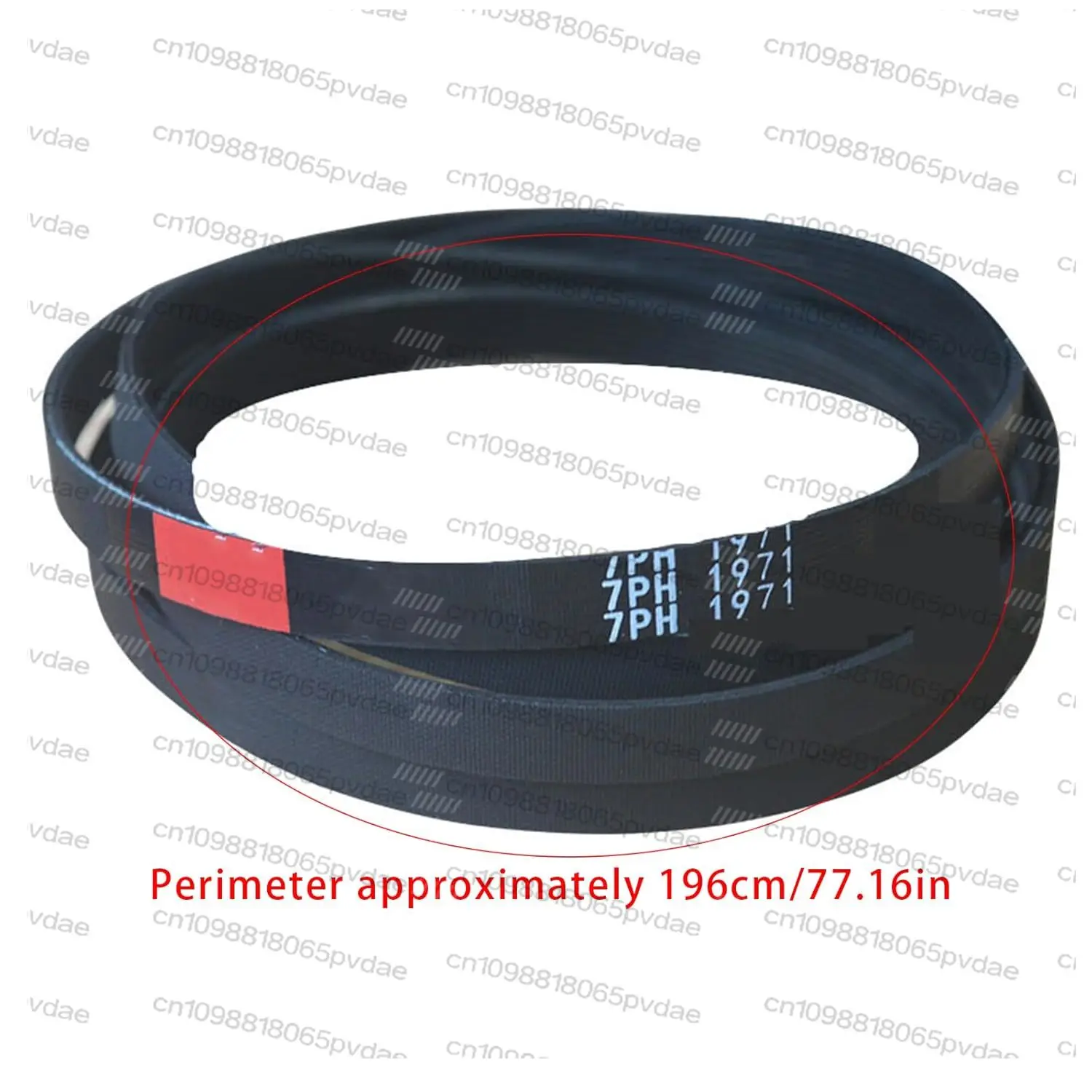 Tumble Dryer Rubber Belt 7PH1971(7Ridges, 1971mm Circumference,11.2mm Width) 140056254018 Compatible with AEG Electrolux Tumble