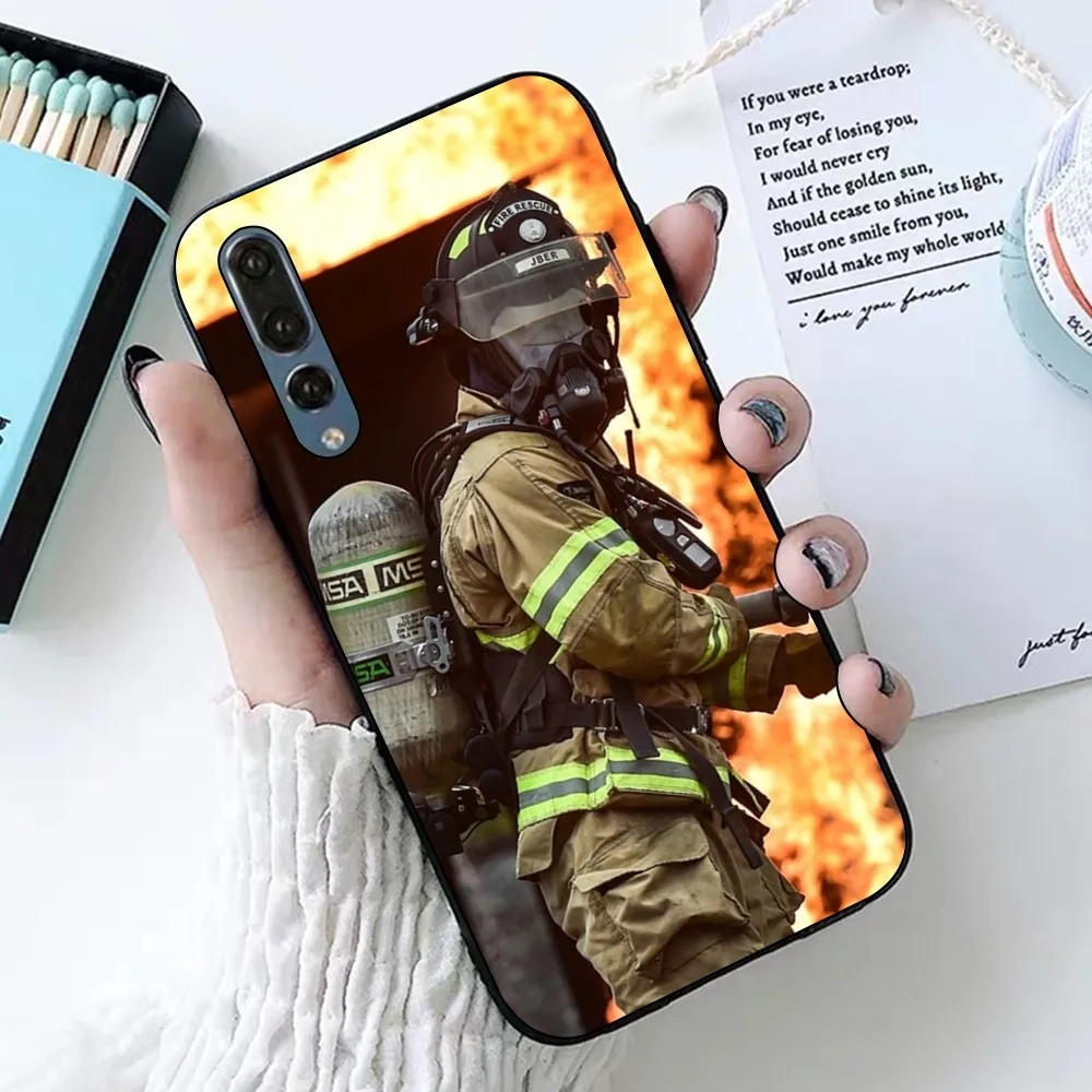 Firefighter Heroes Fireman Phone Case For Huawei P 8 9 10 20 30 40 50 Pro Lite Psmart Honor 10 lite 70 Mate 20lite