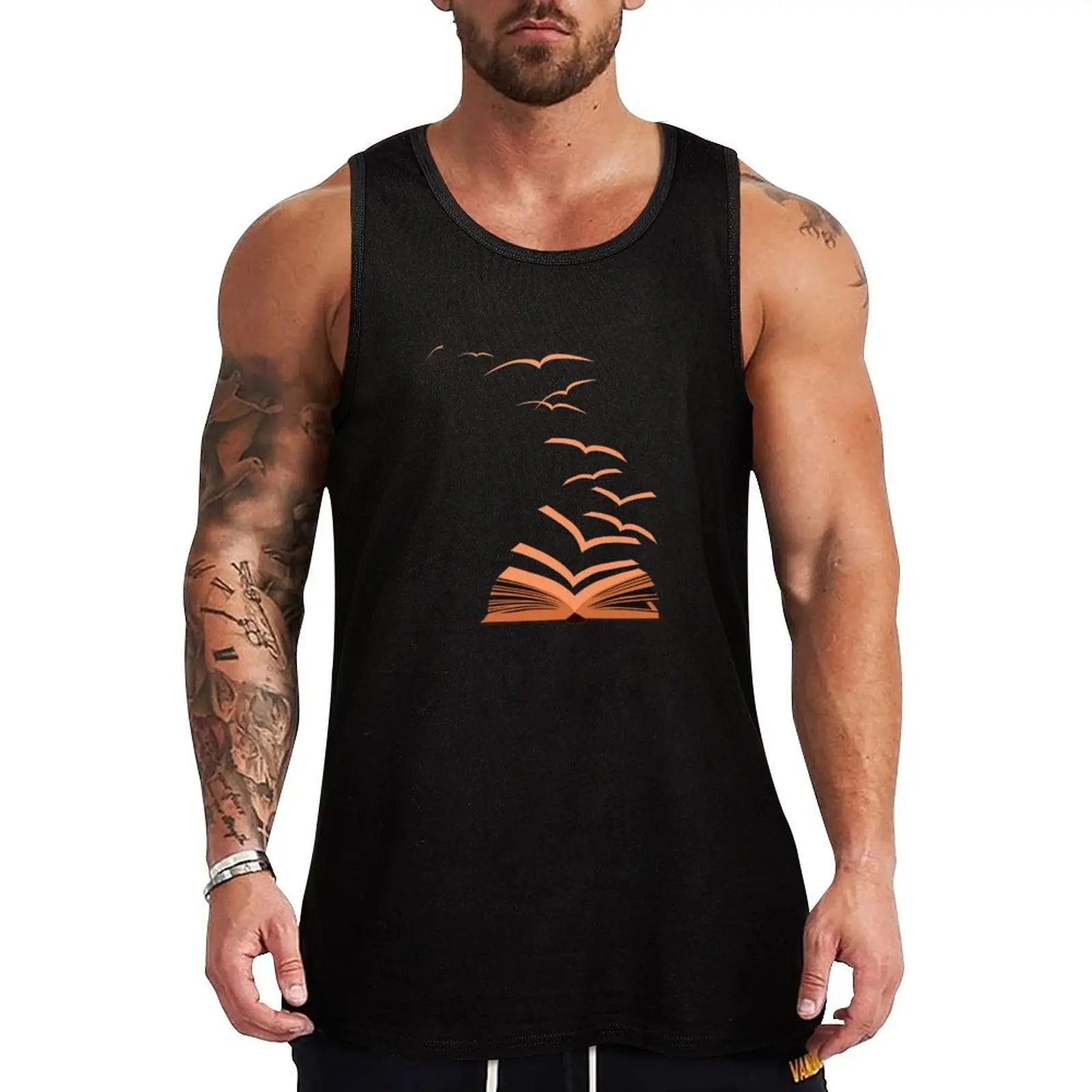 

Book shirt Tank Top Men's cotton t-shirt sports clothes for men
