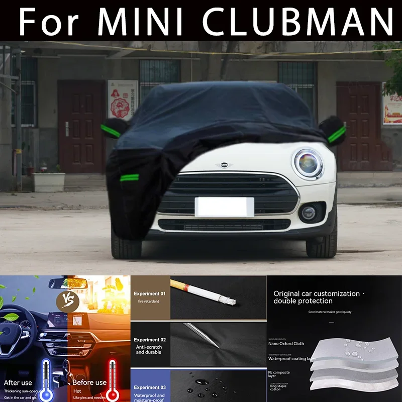 

For MINI CLUBMAN Outdoor Protection Full Car Covers Snow Cover Sunshade Waterproof Dustproof Exterior Car accessories