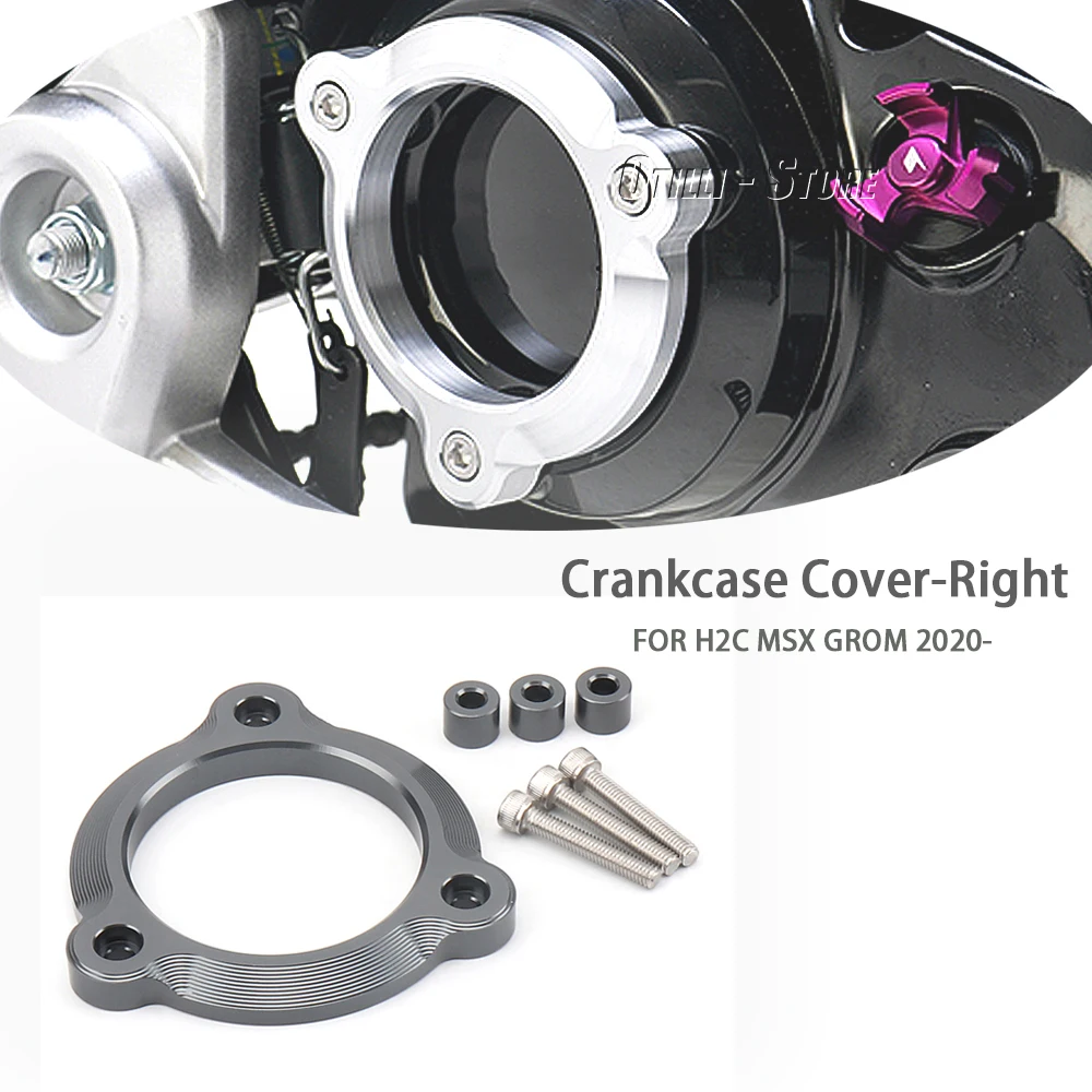 

New Motorcycle Aluminum Crankcase Cover Guard H2C Msx Grom Engine Case Crash Slider Protector For HONDA H2C MSX GROM 2020 - 2022