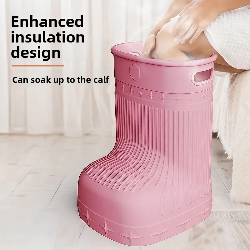 

Home convenient foot soaking bucket for both men and women, wear-resistant and thick foot soaking boots, winter health foot bath