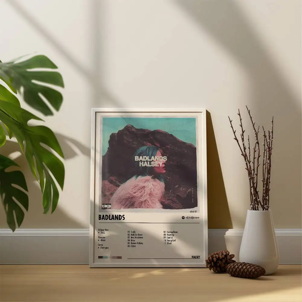 Плакат H-Halsey, треклист, обложка музыкального альбома, печать на холсте, настенная художественная картина, домашний декор для гостиной