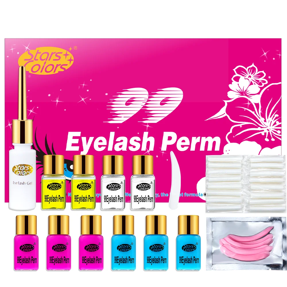 Beauty Makeup Lash Lift Kit Eyelash Kit 99 Perm Beauty Salon Hot Keratin Eyelash Curling Eyelash Perm Kit Lasts 6-8 Weeks