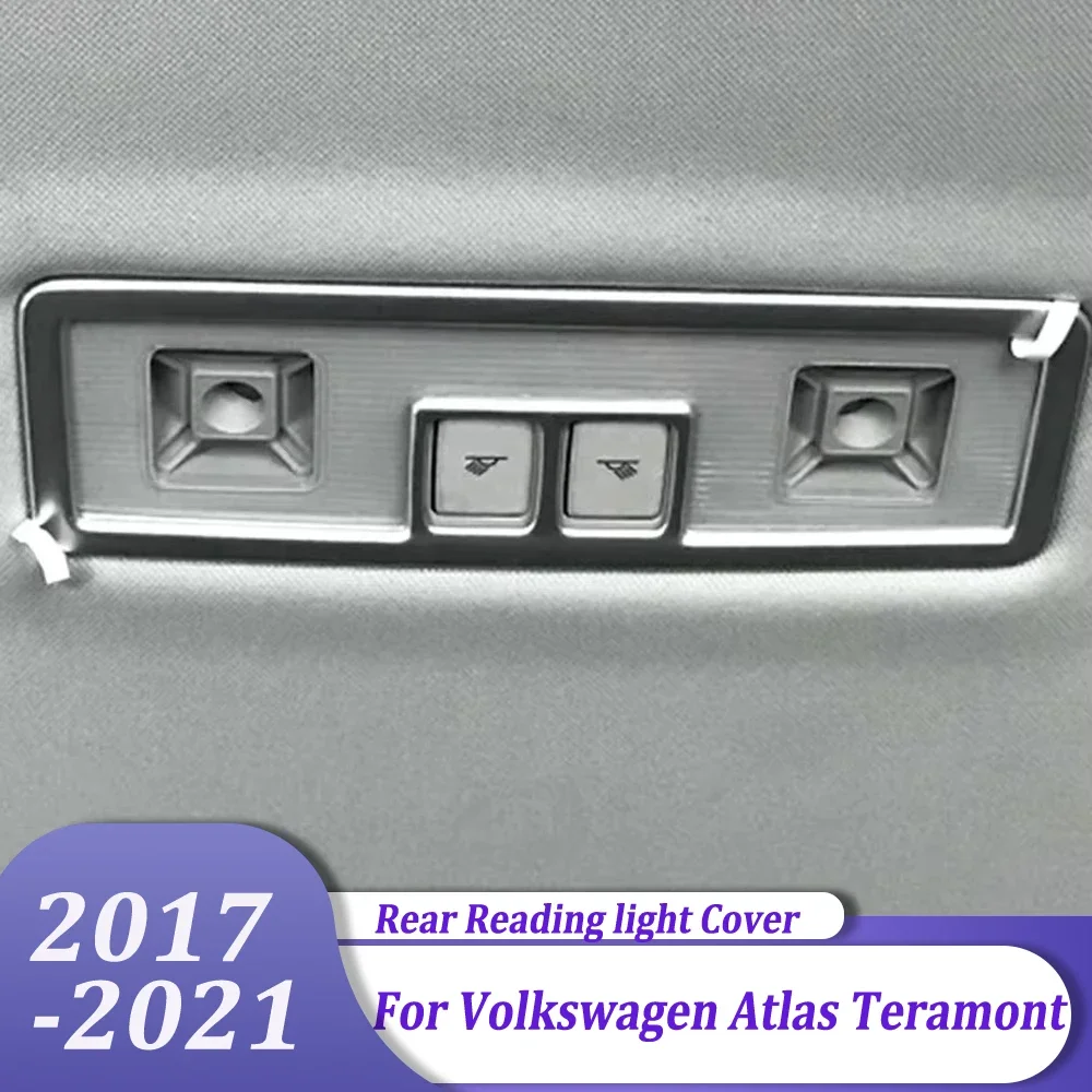 

Car Accessories Front Roof Reading Light Lamp Trim Cover Sticker For Volkswagen Atlas Teramont 2017 2018 2019 2020 2021