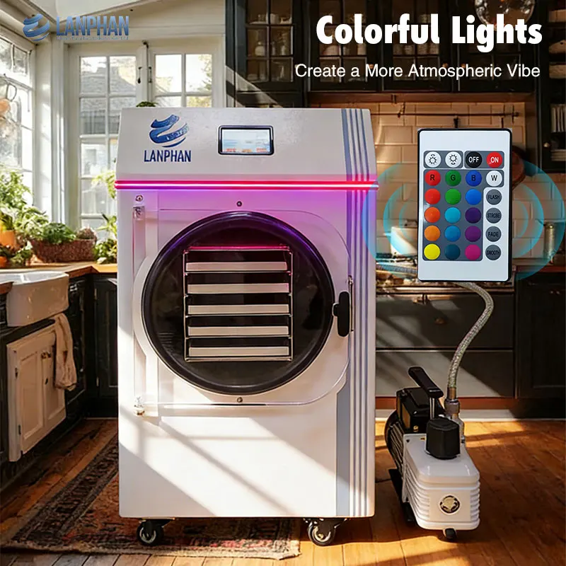 Low Price Professional Home Sized Fruit Food Freeze Dryer Lyophilizer Vacuum Sublimation Dryer Freeze Drying Machine For Sale