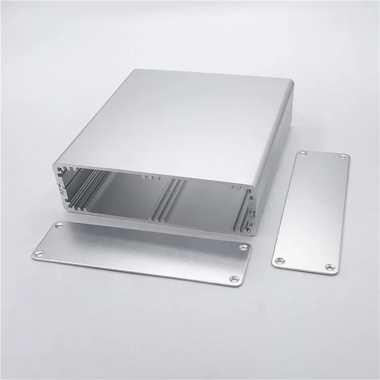 35x120x130mm DIY Extruded Aluminum Enclosures PCB Instrument Cooling Box Electronic Project Housing