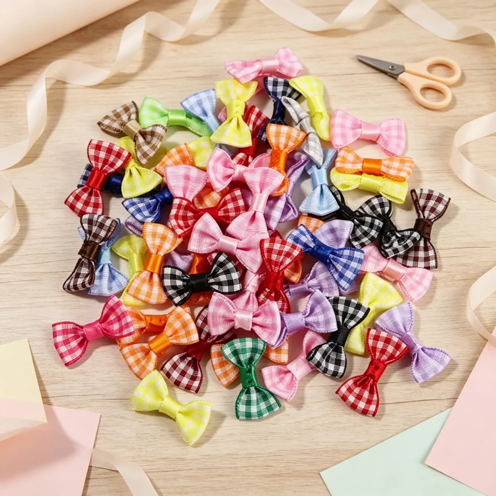 Lot de 30 pinces à cheveux en satin avec nœud papillon 30*15mm, accessoires de vêtements pour bébé fille, nœuds papillon tendance, accessoires de bricolage
