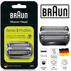 Genuine Brown Replacement Shear Head for Shaver Series 3 Cassette Combo Pack 32S New