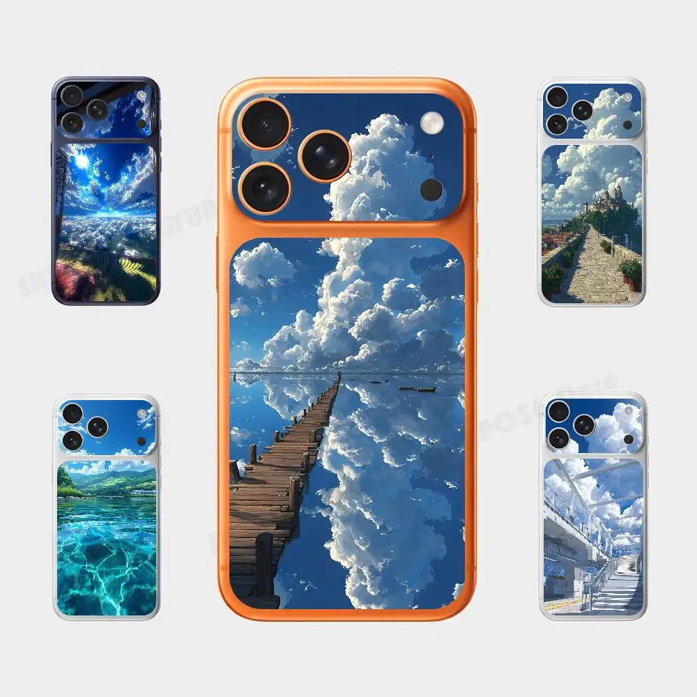 

Landscape Plain Decal Skin For IPhone17 Pro ProMax Back Film Cover Wrap Anti-scratch Durable Sticker