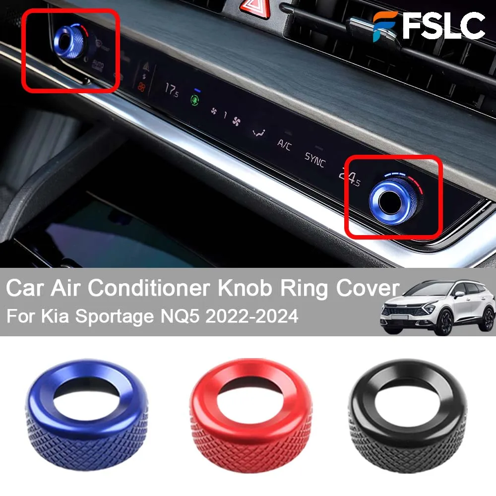 

Car Decoration Car Air Conditioner Knob Ring Cover For Kia Sportage NQ5 2022-2024 Car Styling Upgrade Modify A Car