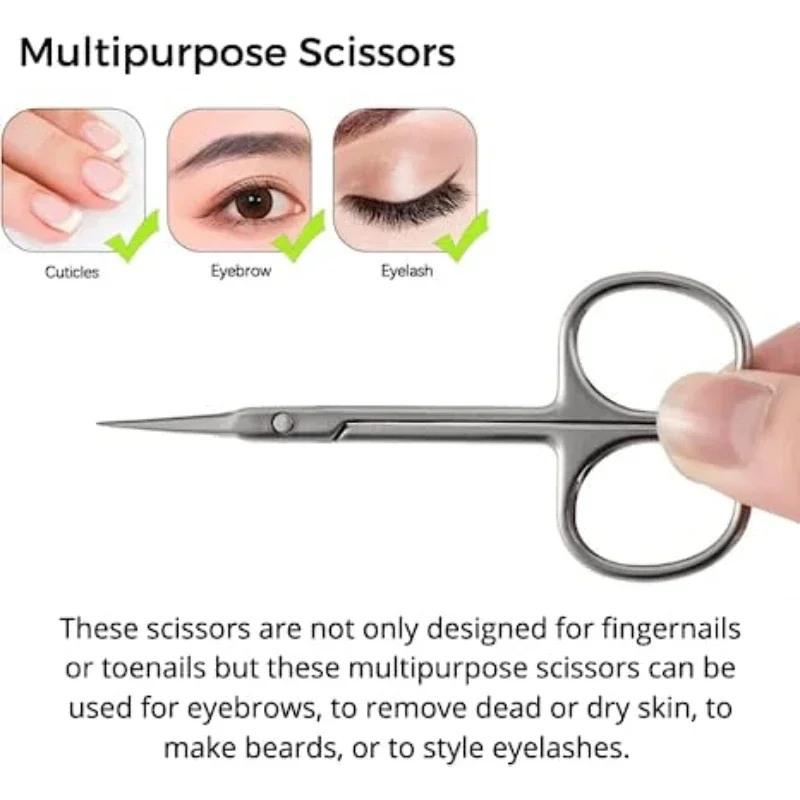 1/2/3/5Pcs Nagelhautschere Professionelle Maniküre Kleine Schere Dead Skin Remover für Nägel Kunst Edelstahl Nagelhautschneider