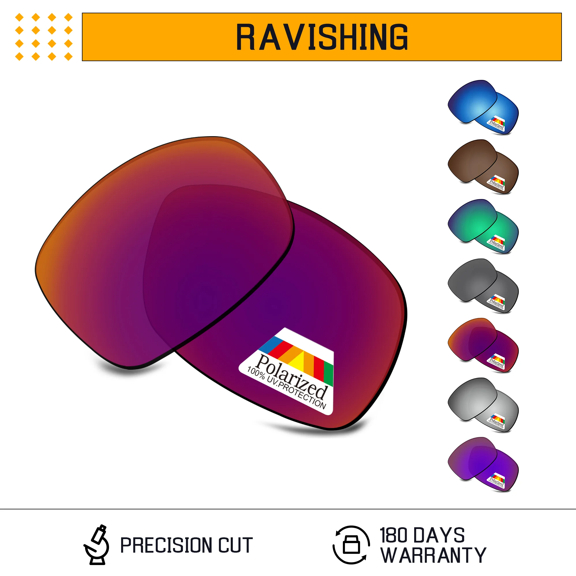 Rarayvix Polarized Replacement Lenses UV400 Protective for Oakley Ravishing Sunglasses