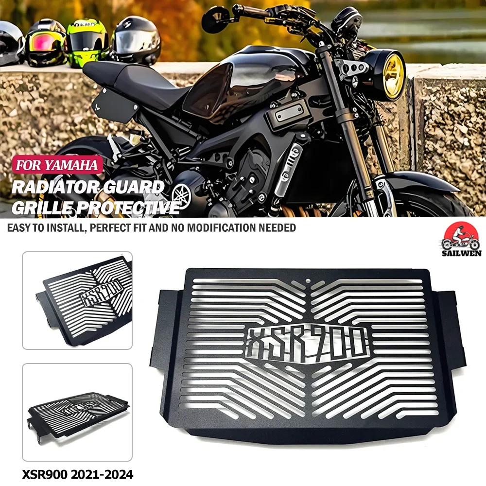 

Для Yamaha XSR 900 2021-2024 новые аксессуары для мотоциклов, защитные решетки, защита радиатора для Yamaha XSR 900 2024