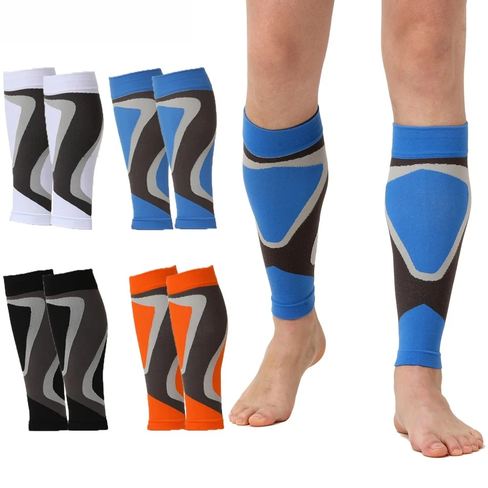1Pair Calf Compression Sleeves for Men/Women - Leg Sleeve & Shin Splints Support -Varicose Vein Treatment for Legs & Pain Relief
