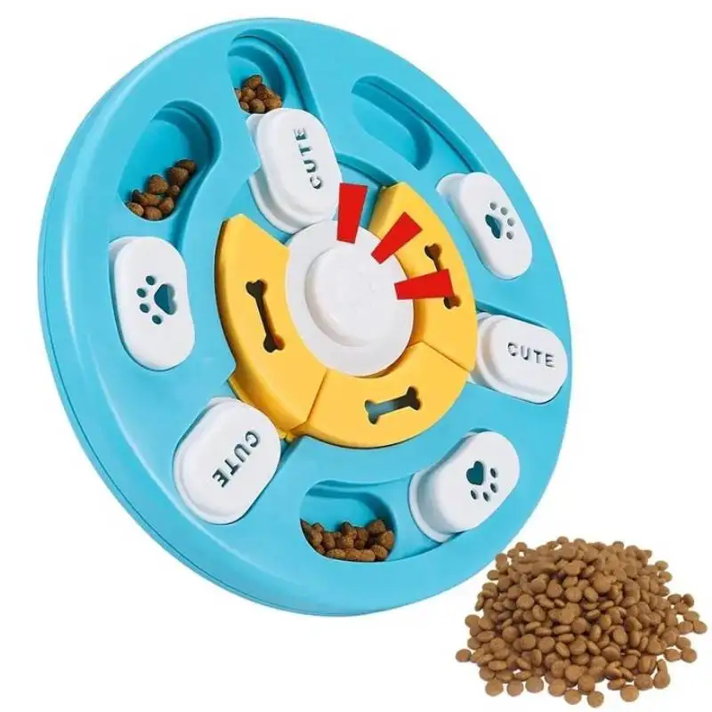 

Dog Puzzle Toys Slow Feeder Interactive Increase Puppy IQ Food Dispenser Slowly Eating NonSlip Bowl Pet Cat Dogs Training Game