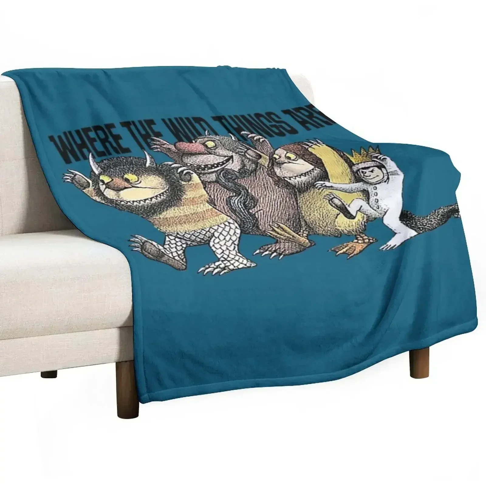 WHERE THE WILD THINGS ARE Throw Blanket Sofa Quilt Sofas Summer Bed linens Decorative Throw Kid'S Blankets
