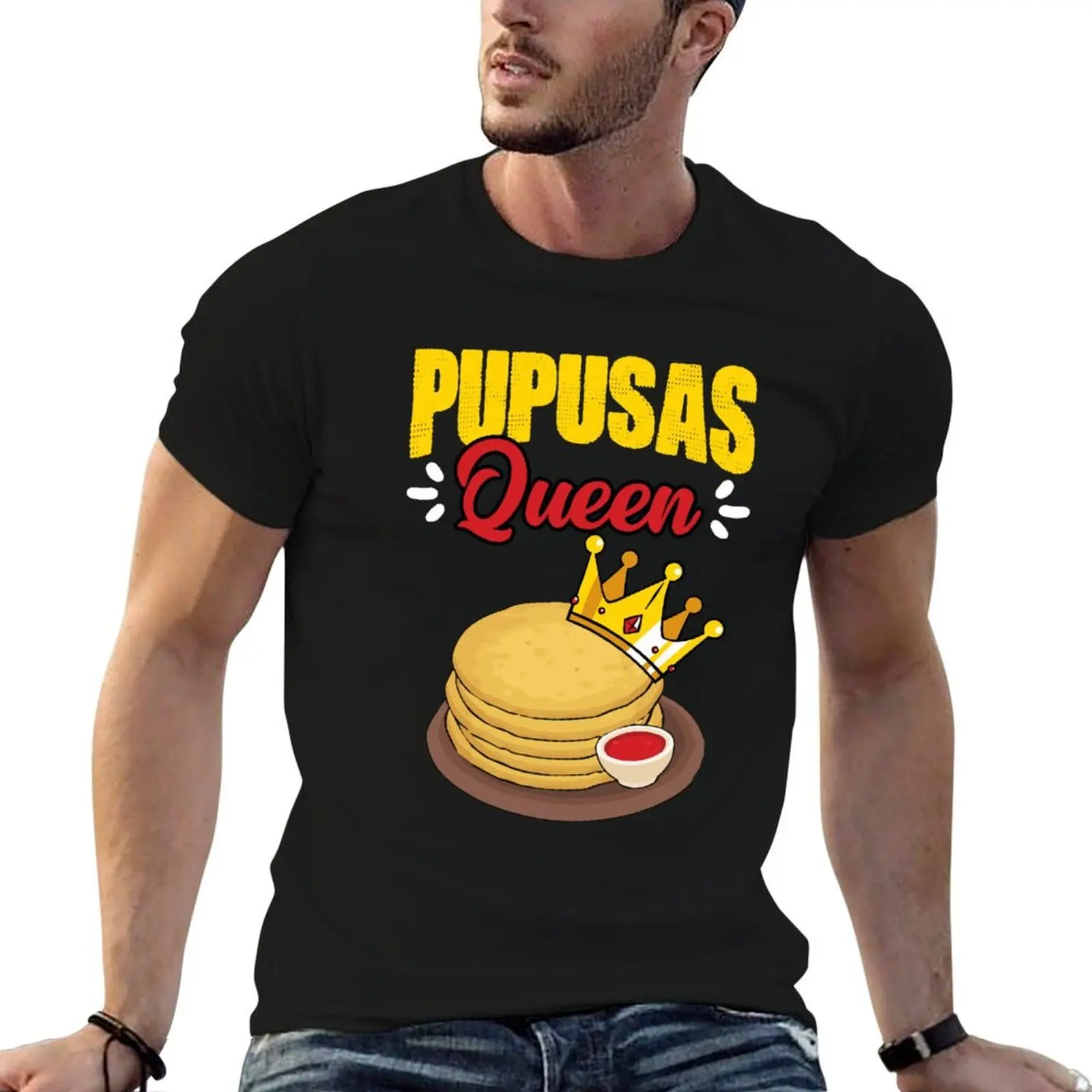 

Awesome Pupusas Salvadorian Food An El Salvador Pupusa Queen T-Shirt t shirts for man graphic vintage T-Shirt
