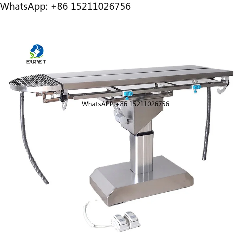 EUR VET Veterinary Surgical Table Stainless Steel Electric Lift Pet Examination Operating Desk for Animal Hospital